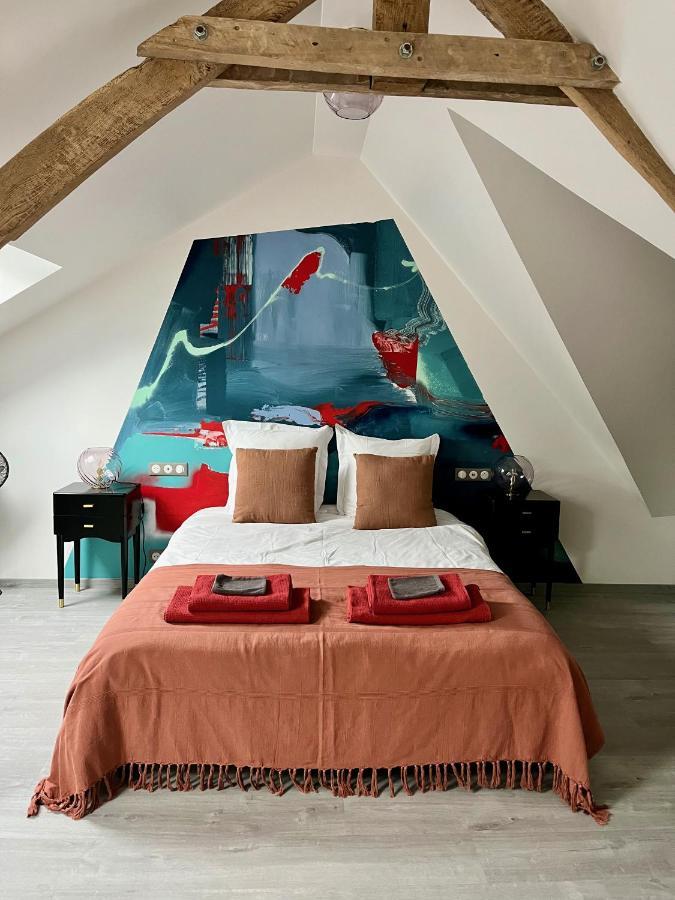 Bed and Breakfast Les Bobos à la ferme à La Madelaine-sous-Montreuil Extérieur photo